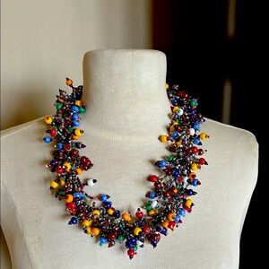 Multicolor Hand Beaded Necklace